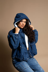 Delilah Denim Sherpa Jacket