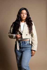 Astrid Cropped Trench Jacket